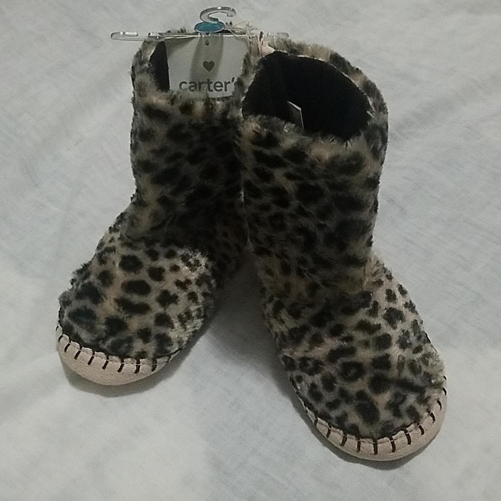 Carter's Faux Fur Cheetah Slipper Toddler Girl9/10